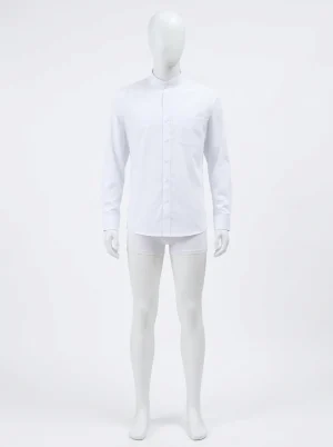 Chemise col mao coton business élégante homme - Vue 1 - Chemise col mao